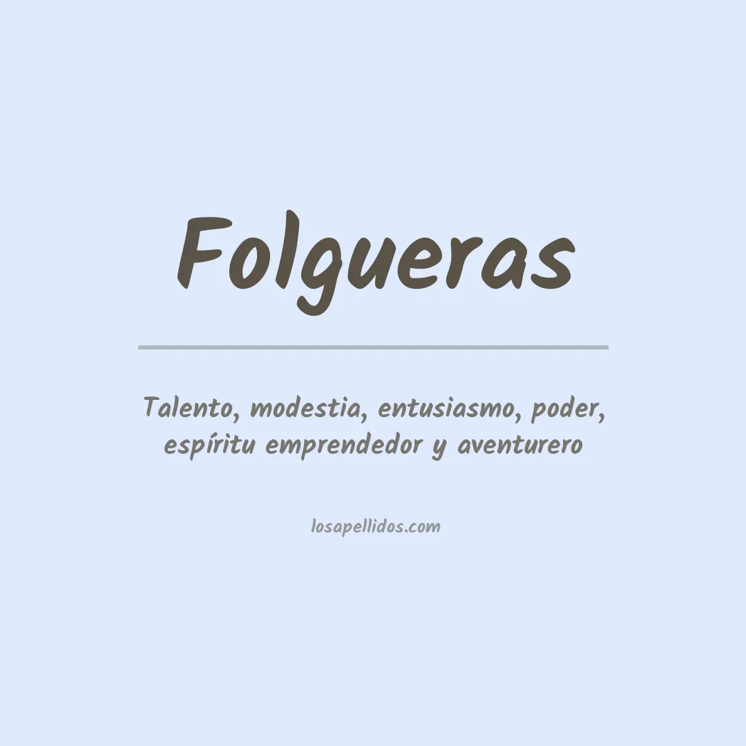 Apellido Folgueras