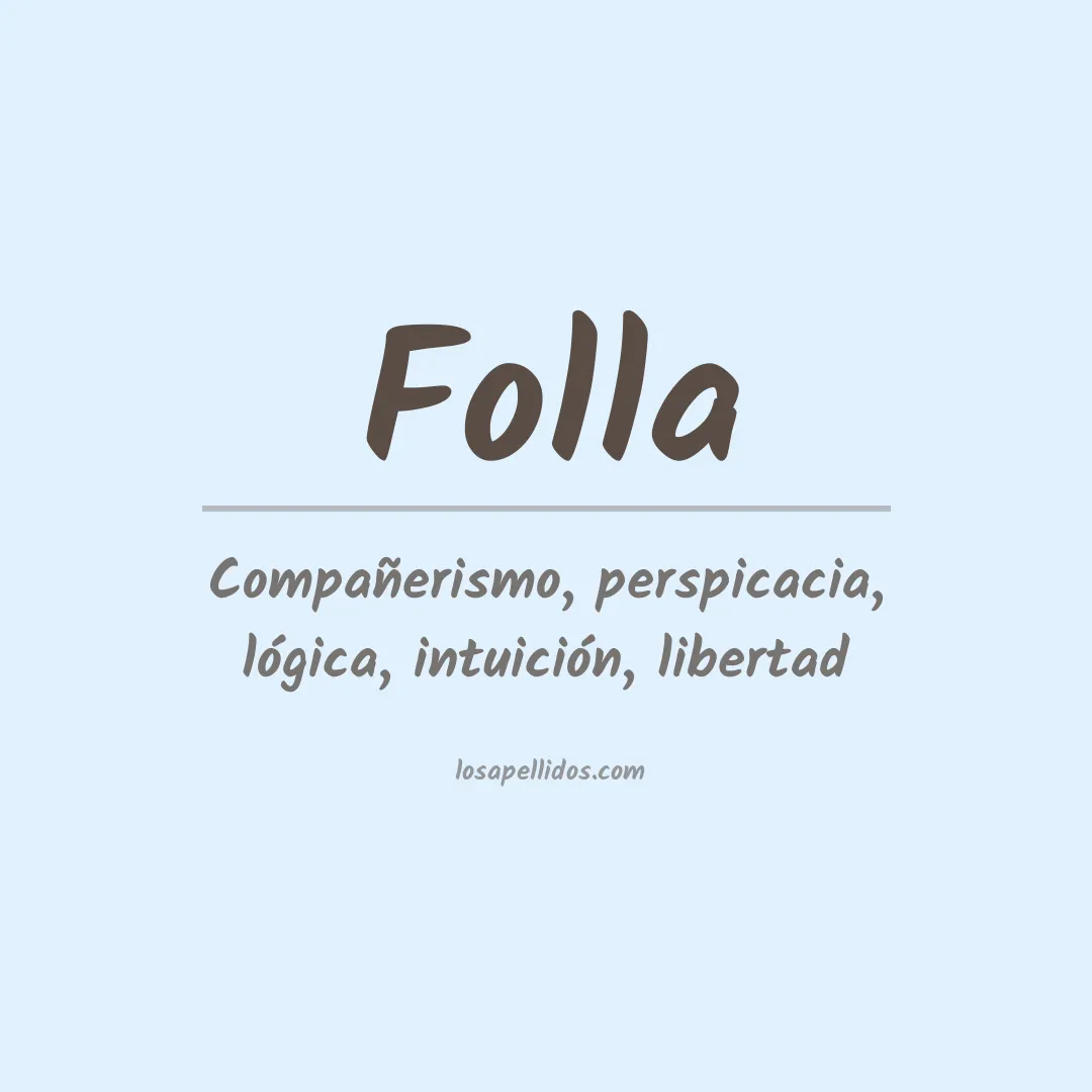 Apellido Folla