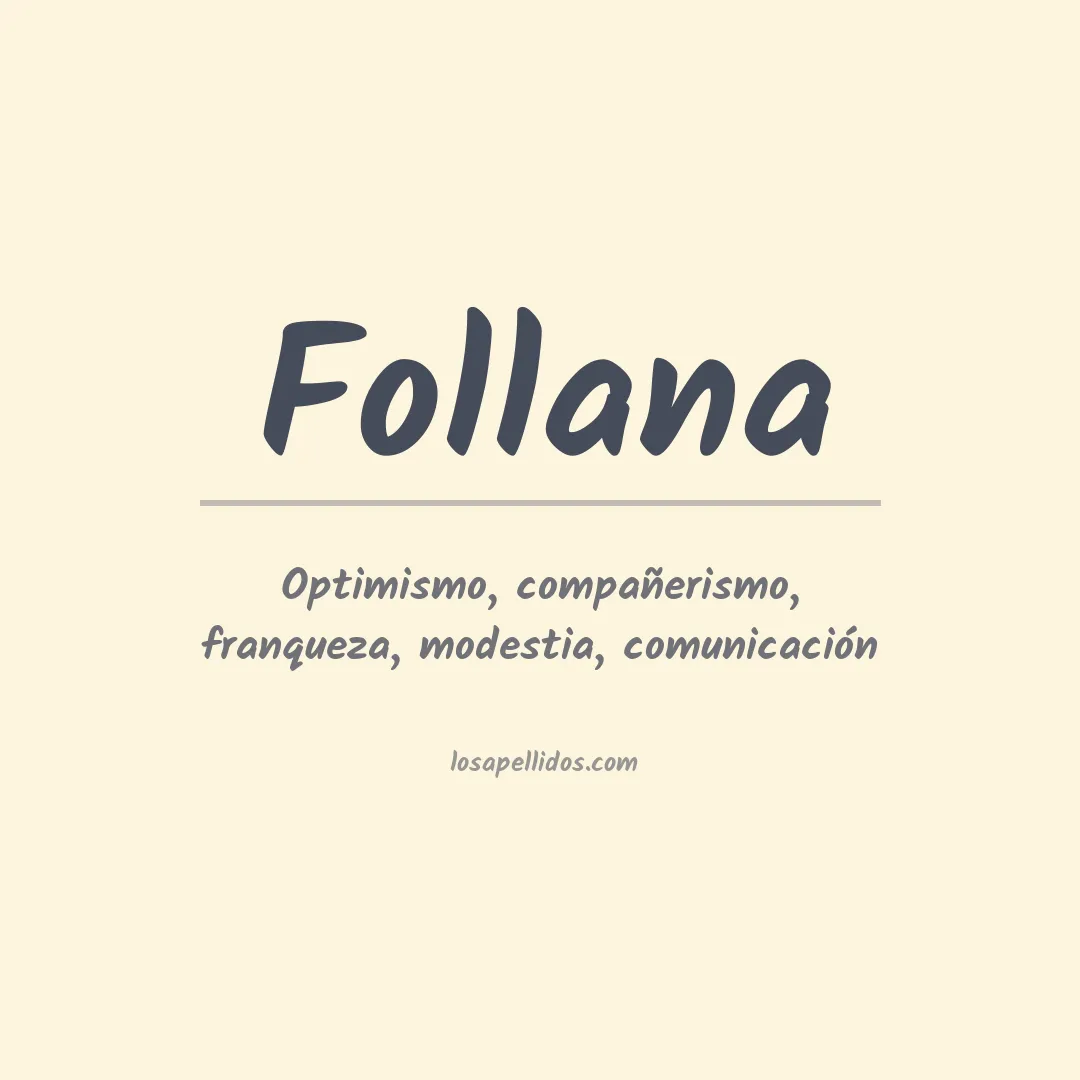 Apellido Follana