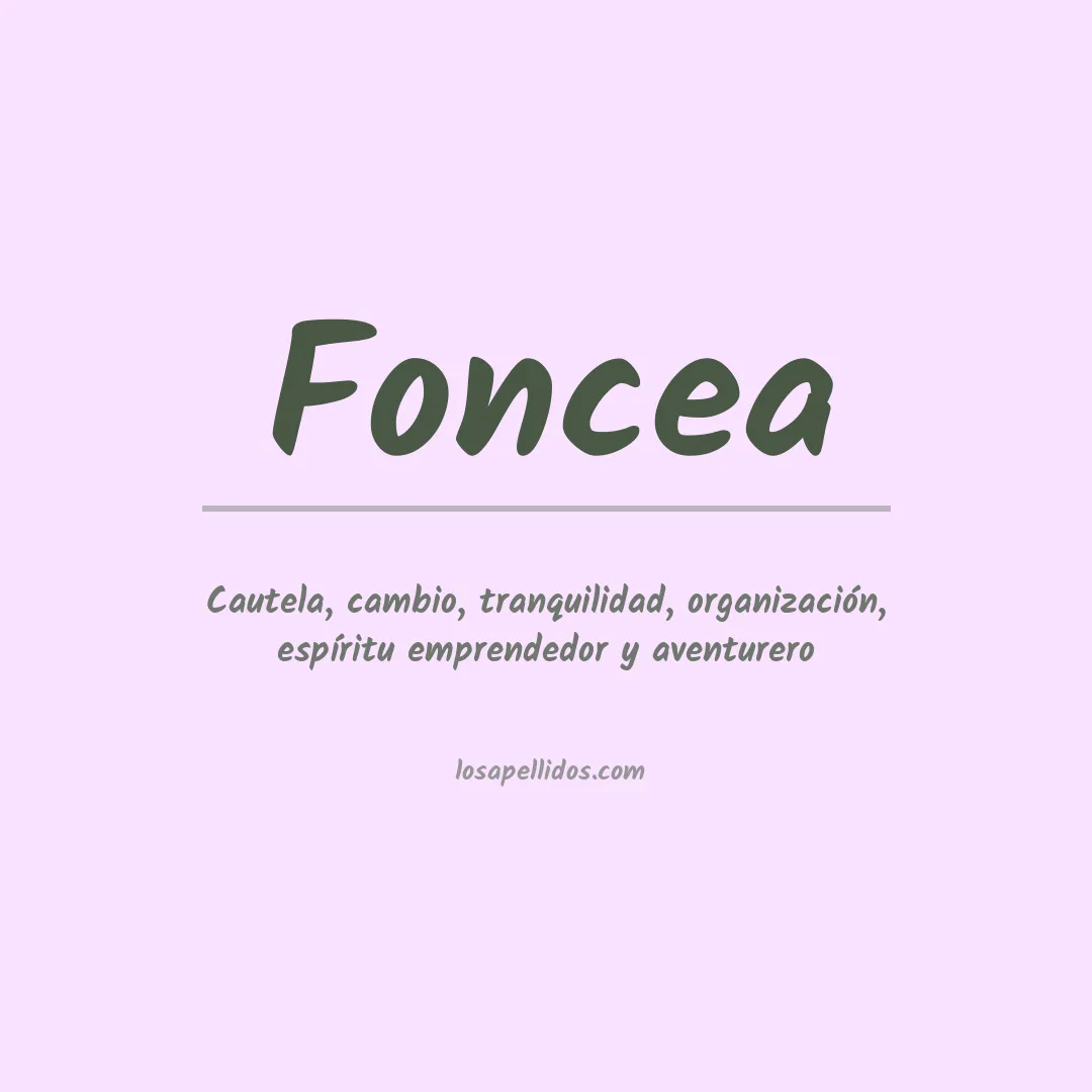Apellido Foncea