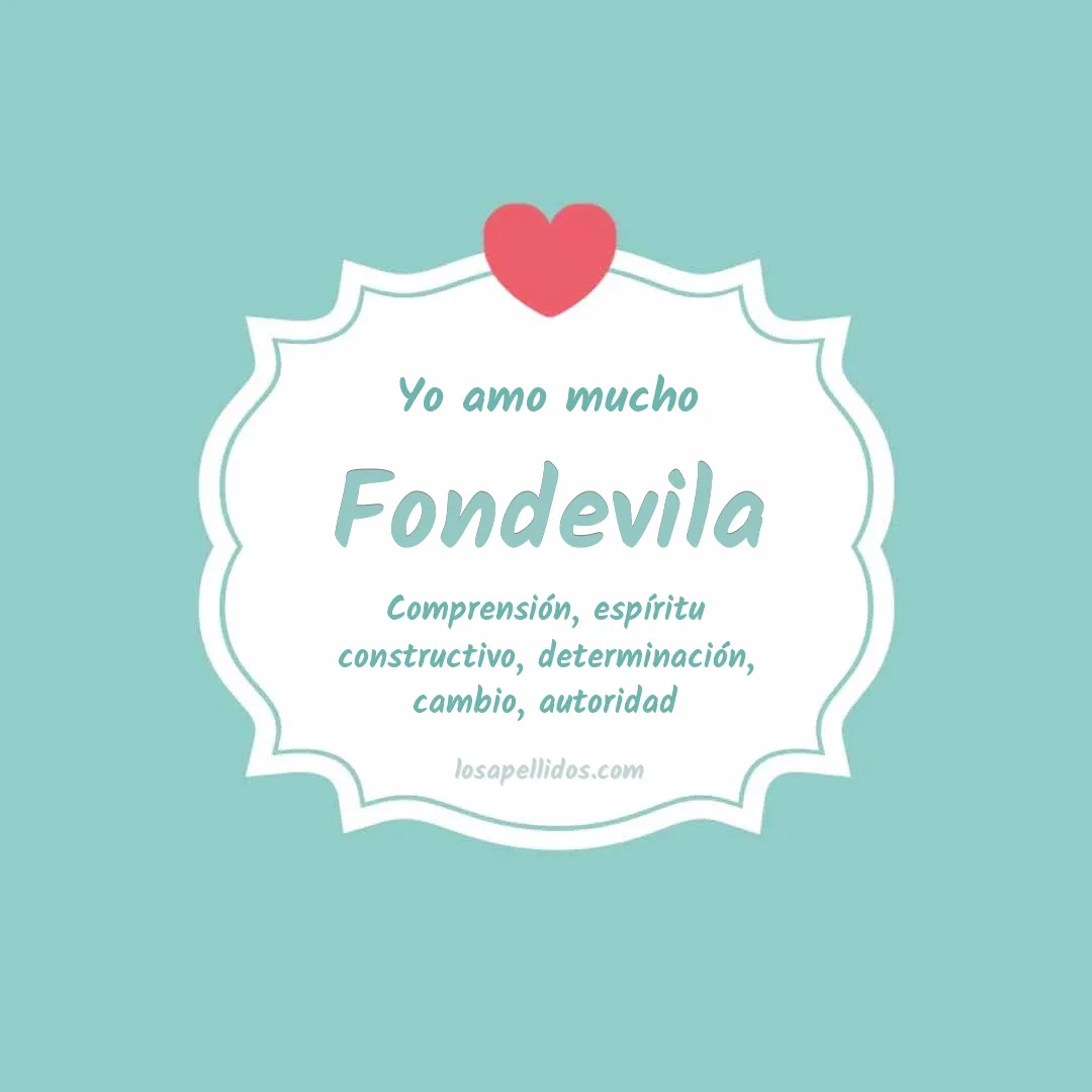 Yo amo mucho Fondevila