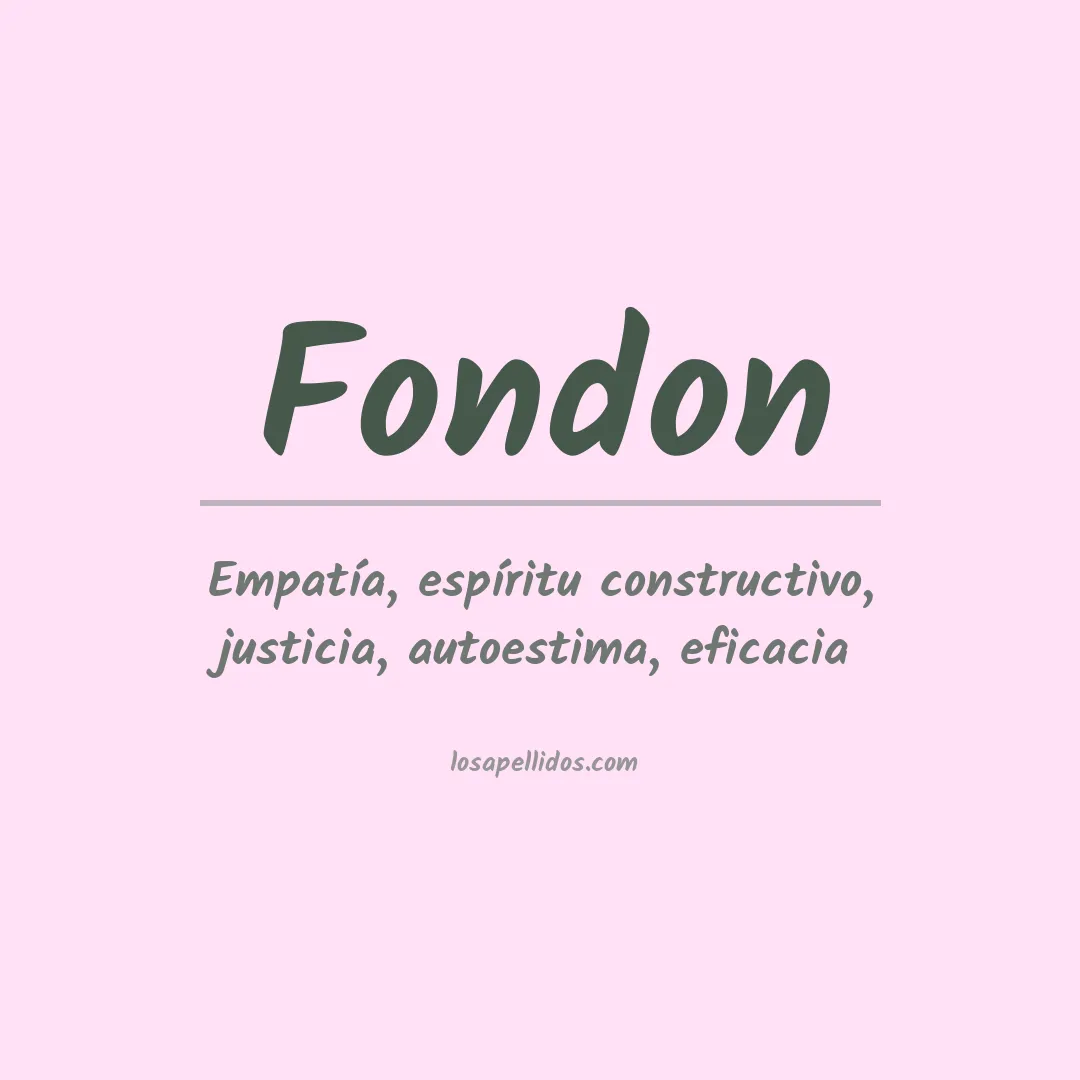 Apellido Fondon
