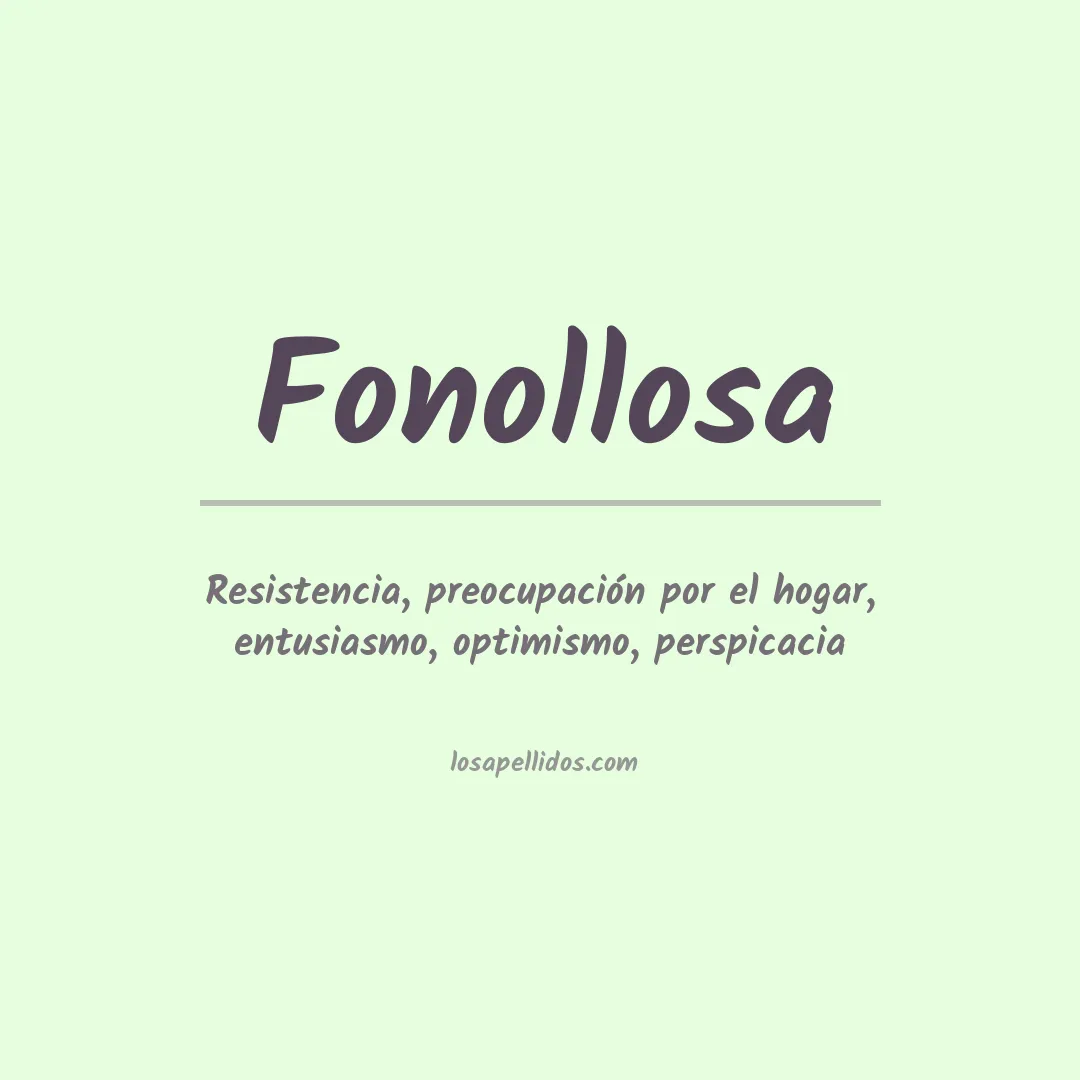 Apellido Fonollosa