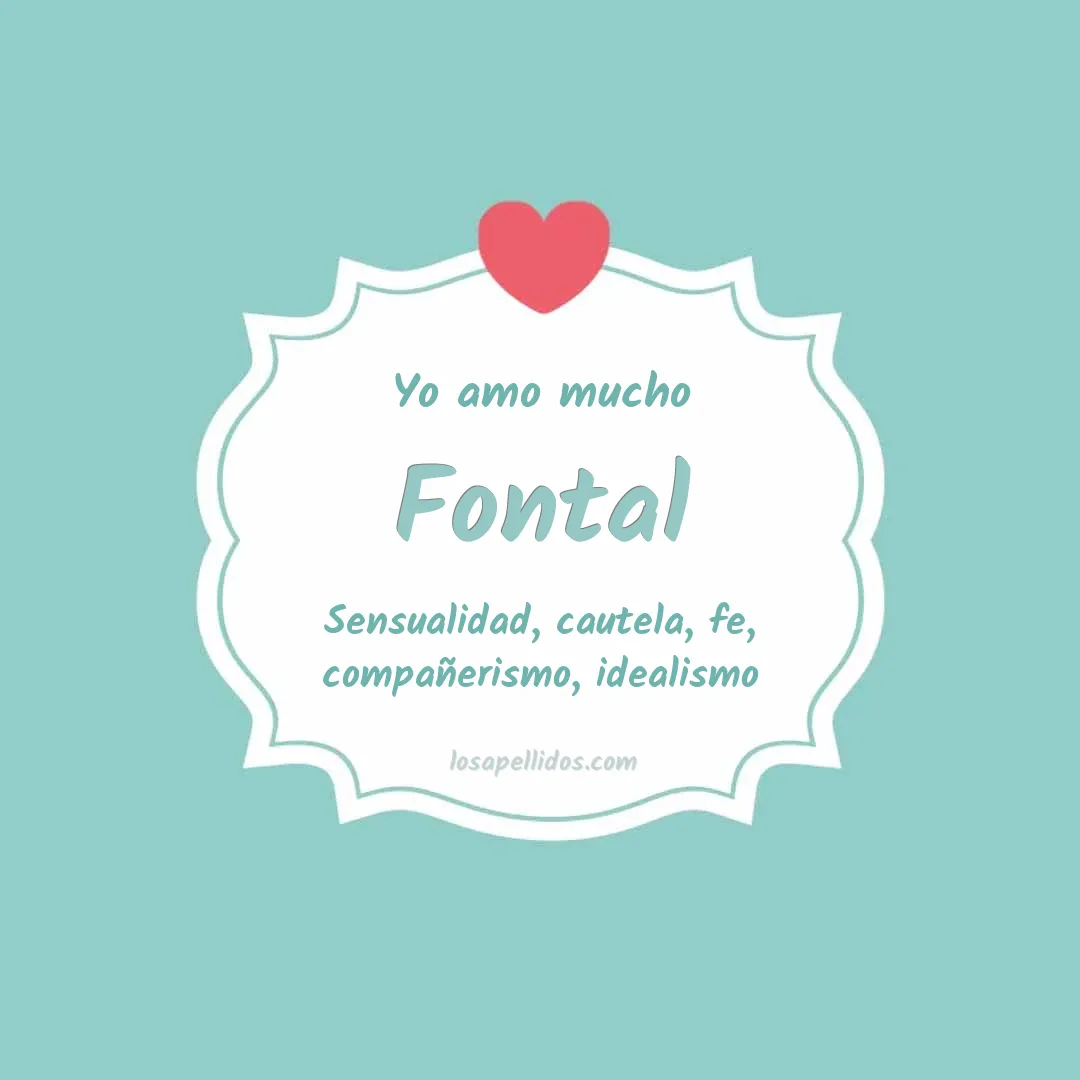 Yo amo mucho Fontal