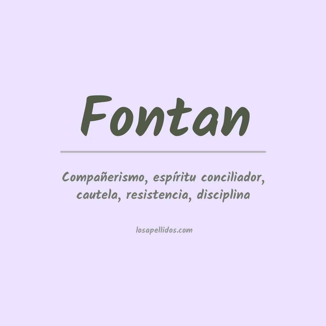 Apellido Fontán
