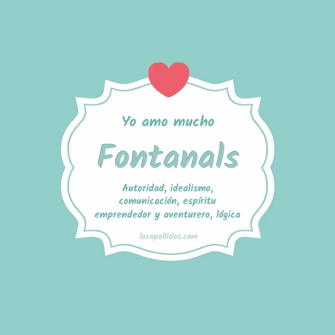 Yo amo mucho Fontanals