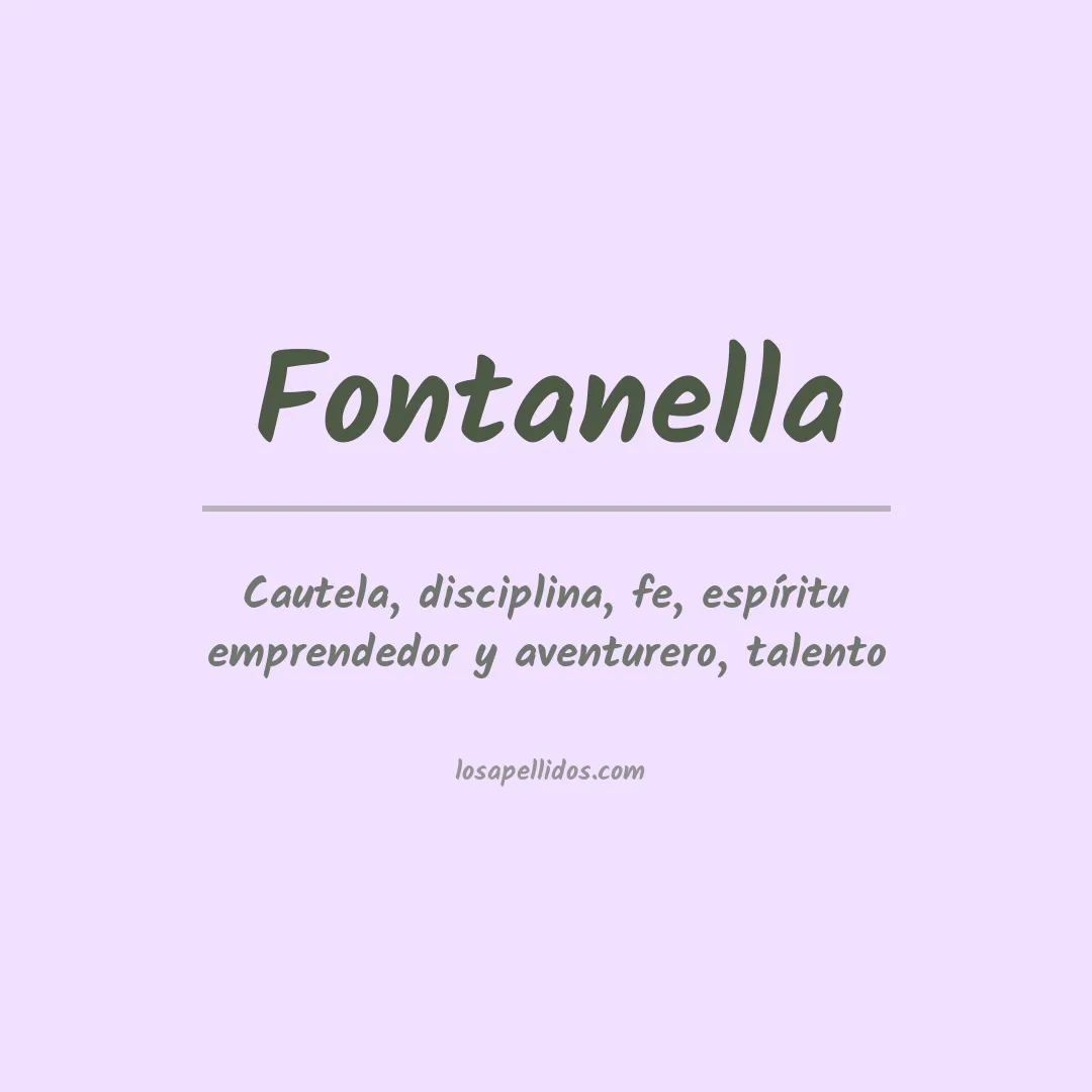 Apellido Fontanella