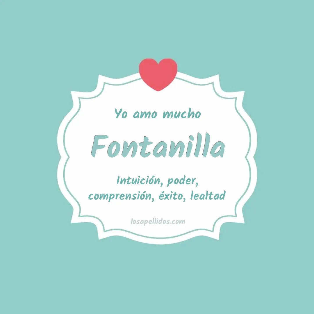 Yo amo mucho Fontanilla