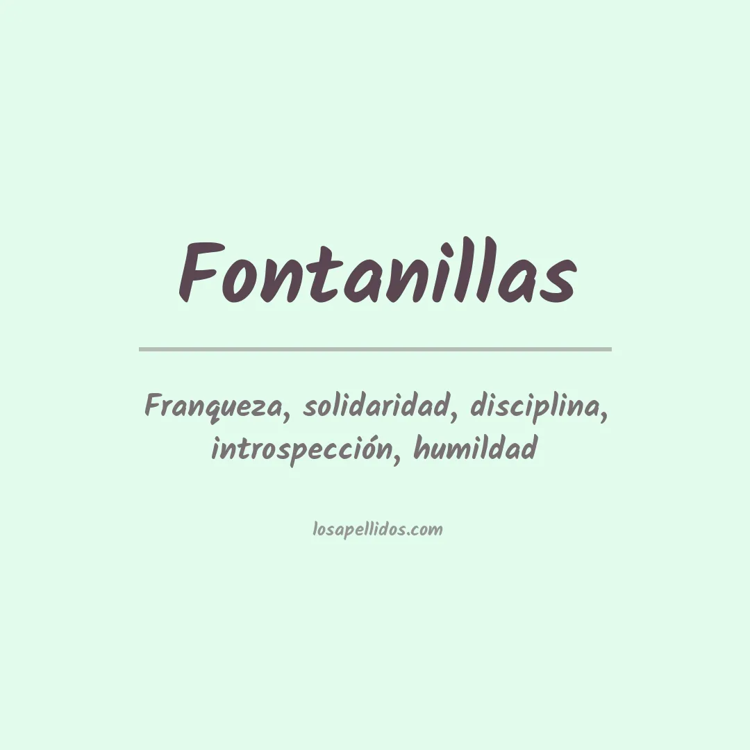 Apellido Fontanillas