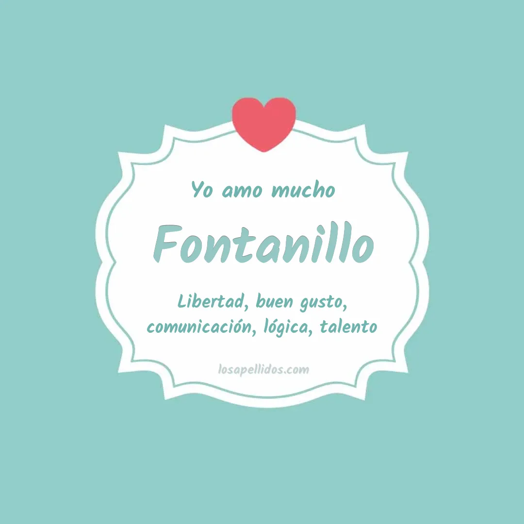 Yo amo mucho Fontanillo