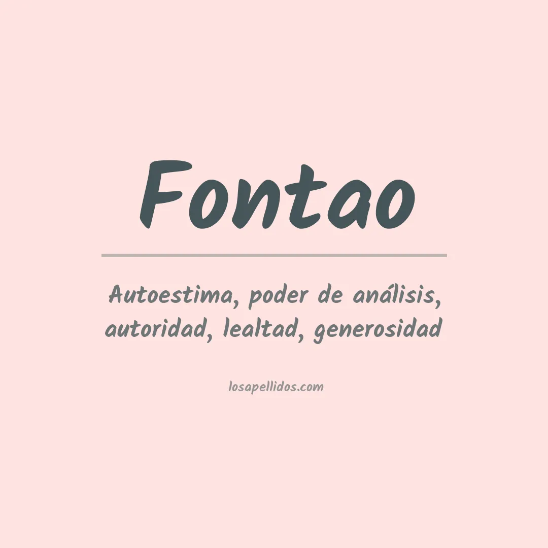 Apellido Fontao