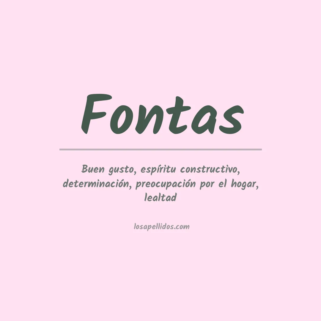 Apellido Fontas