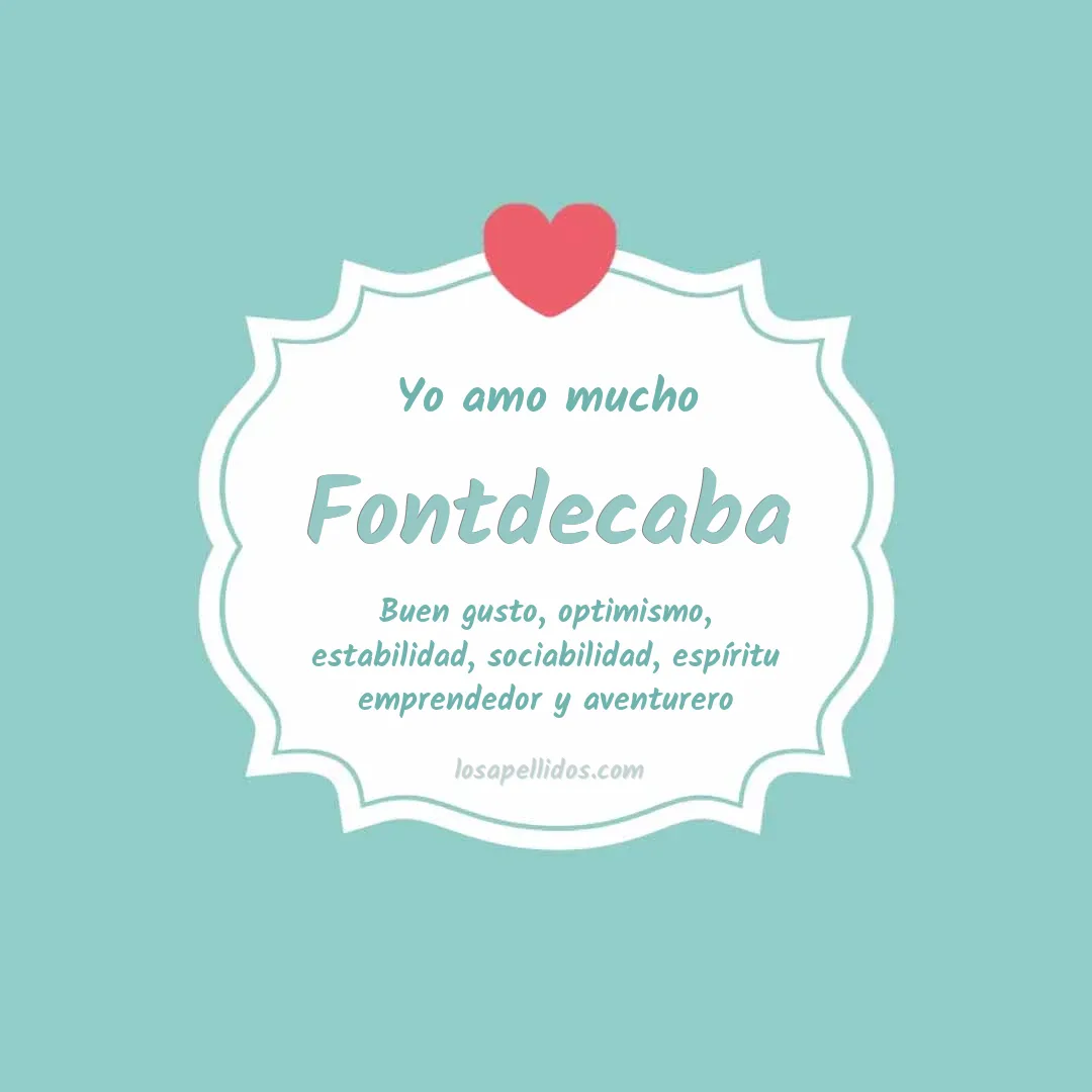 Yo amo mucho Fontdecaba