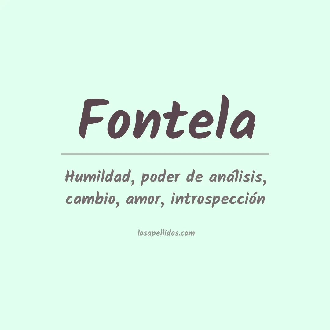 Apellido Fontela
