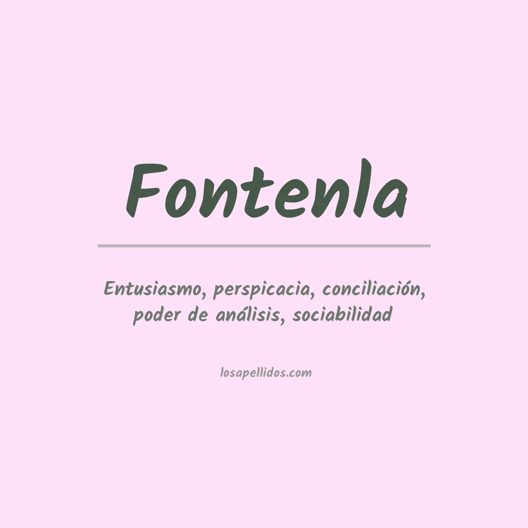 Apellido Fontenla