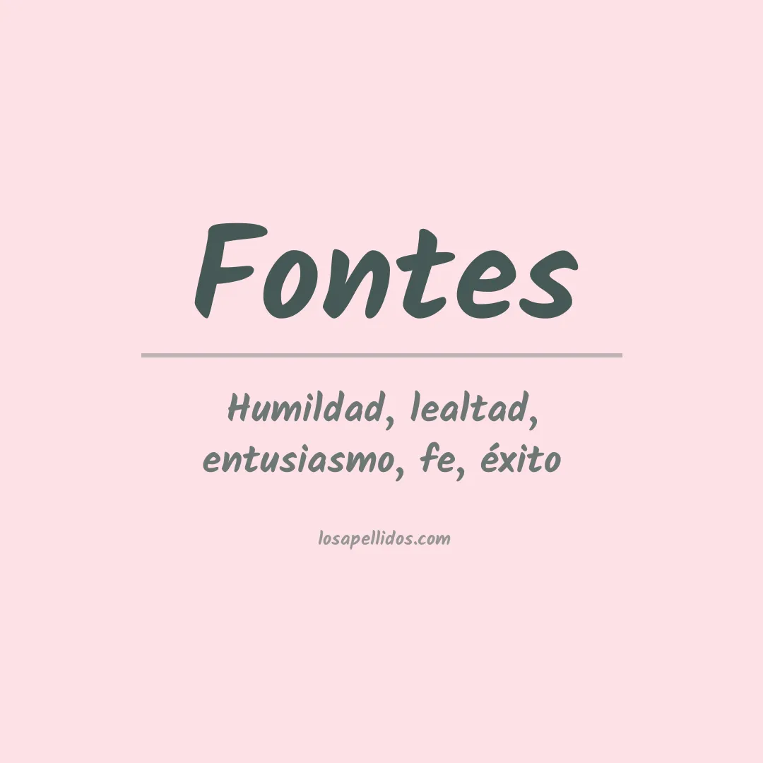 Apellido Fontes