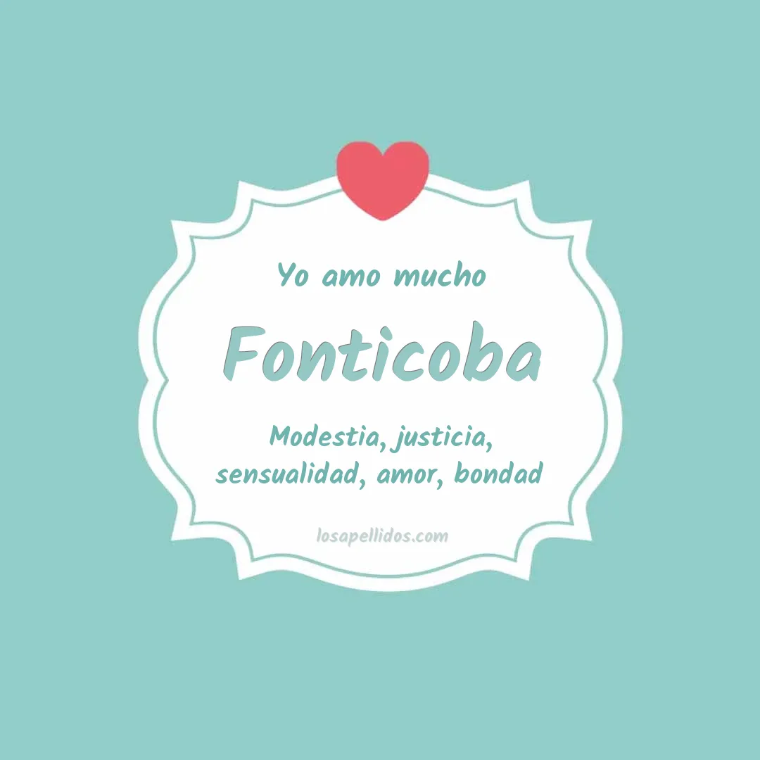 Yo amo mucho Fonticoba