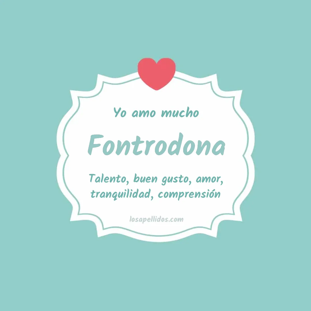 Yo amo mucho Fontrodona