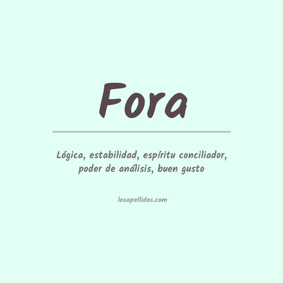 Apellido Fora