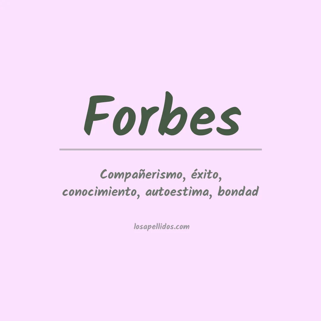 Apellido Forbes