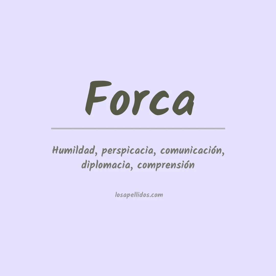 Apellido Forca