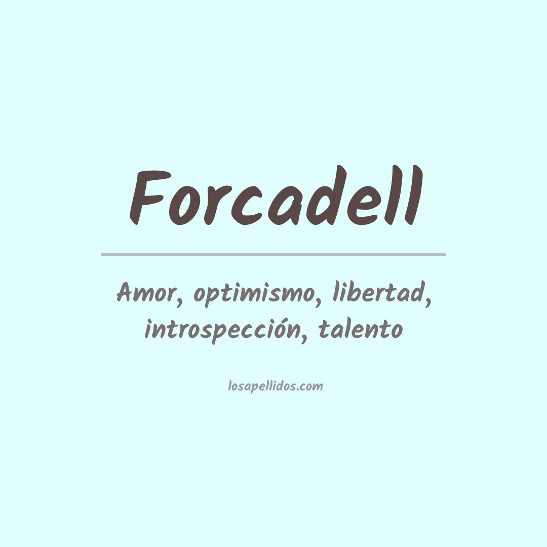 Apellido Forcadell