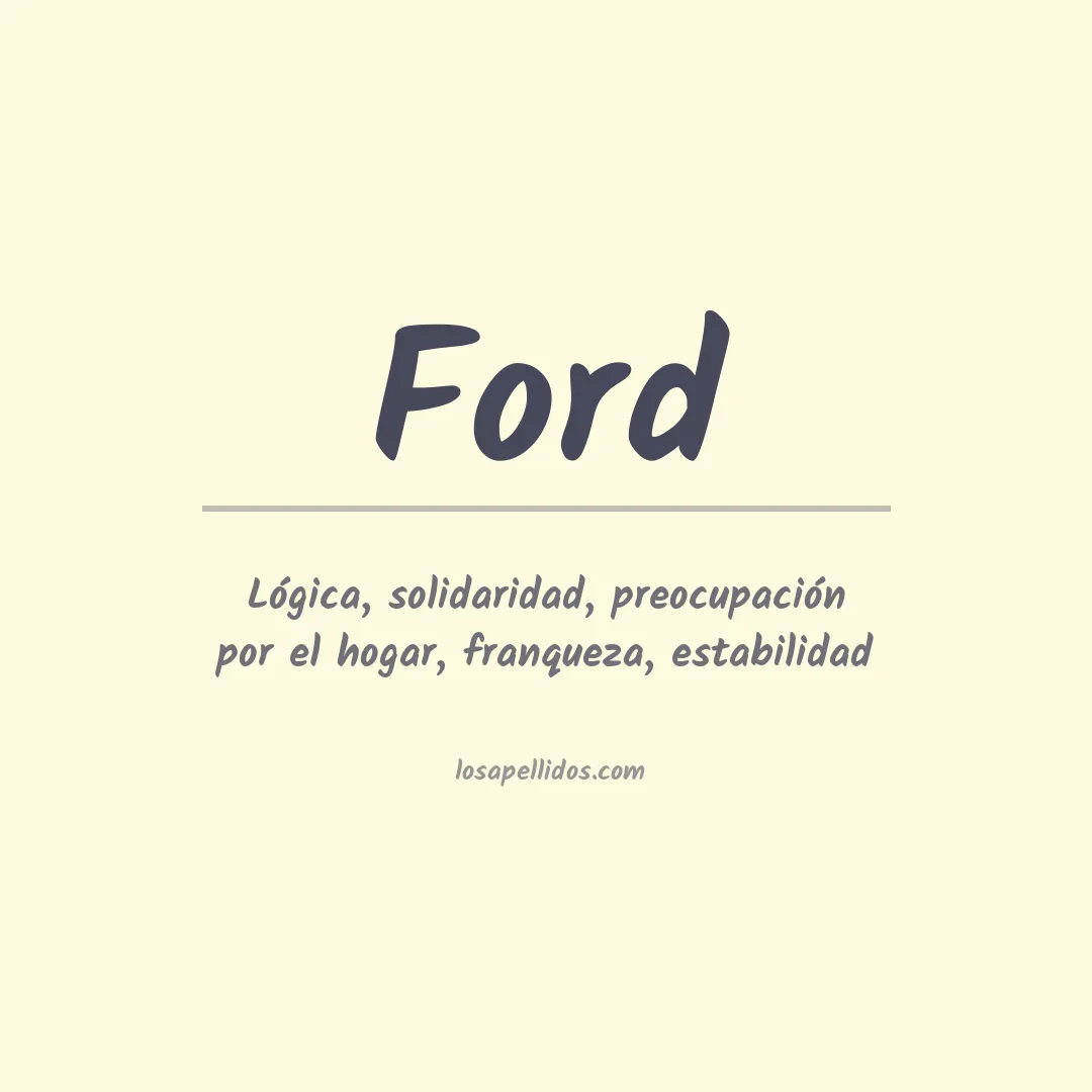 Apellido Ford