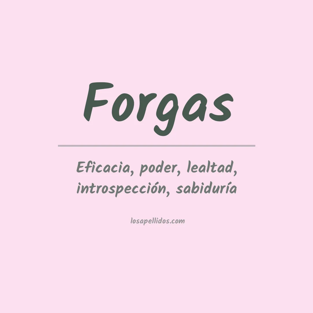 Apellido Forgas