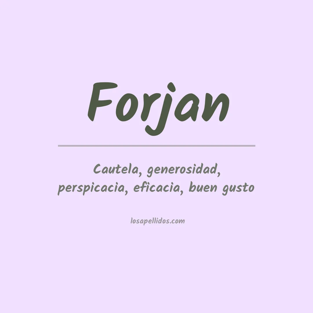 Apellido Forjan