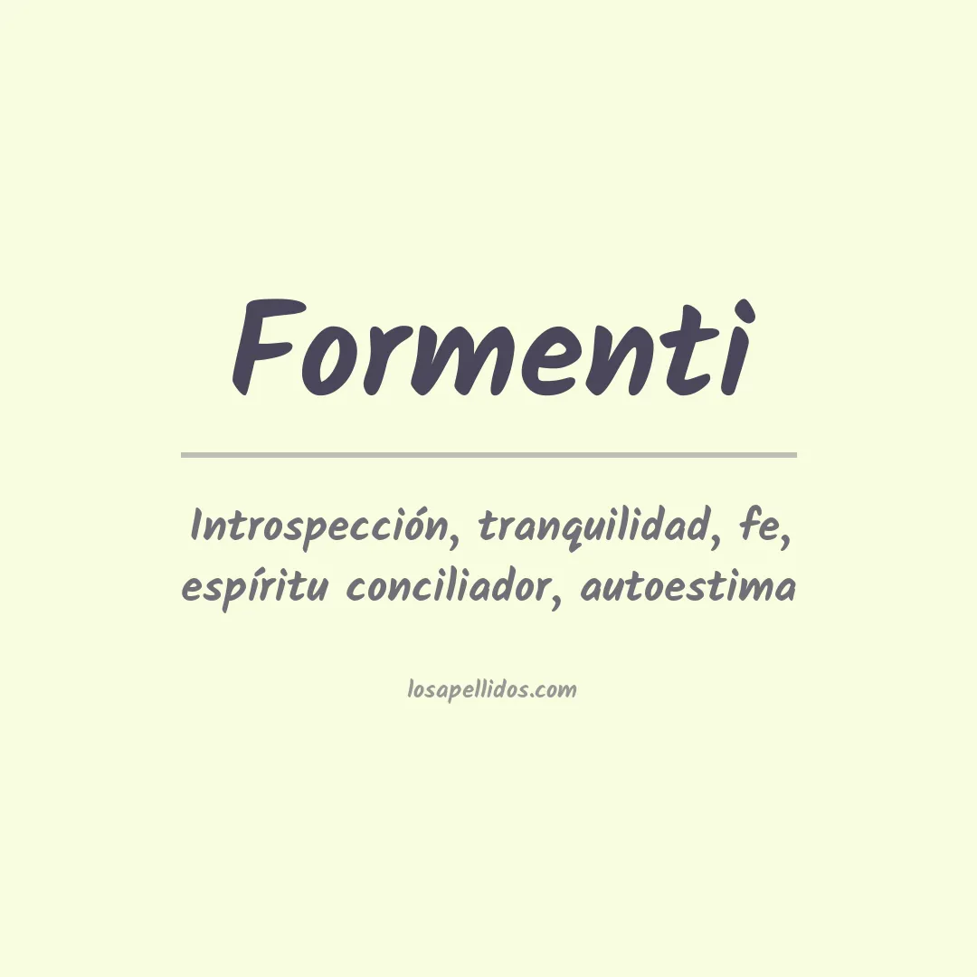 Apellido Formenti