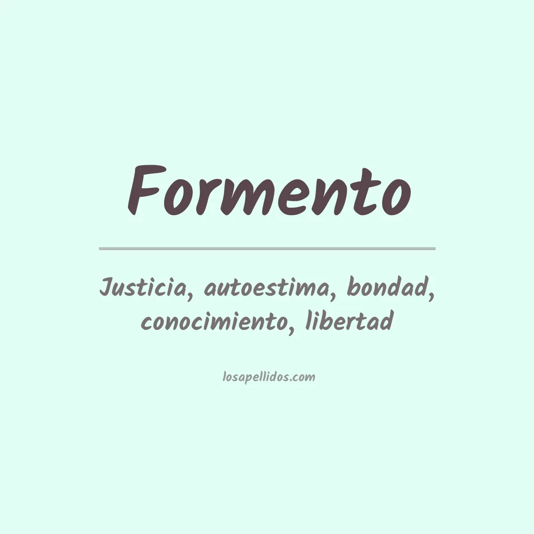 Apellido Formento