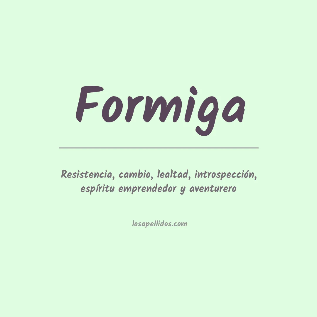 Apellido Formiga