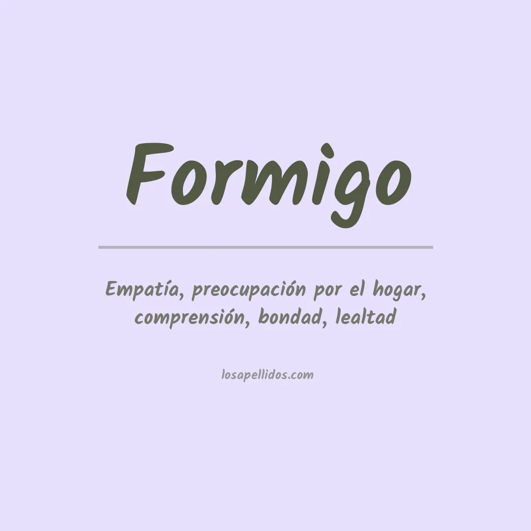 Apellido Formigo