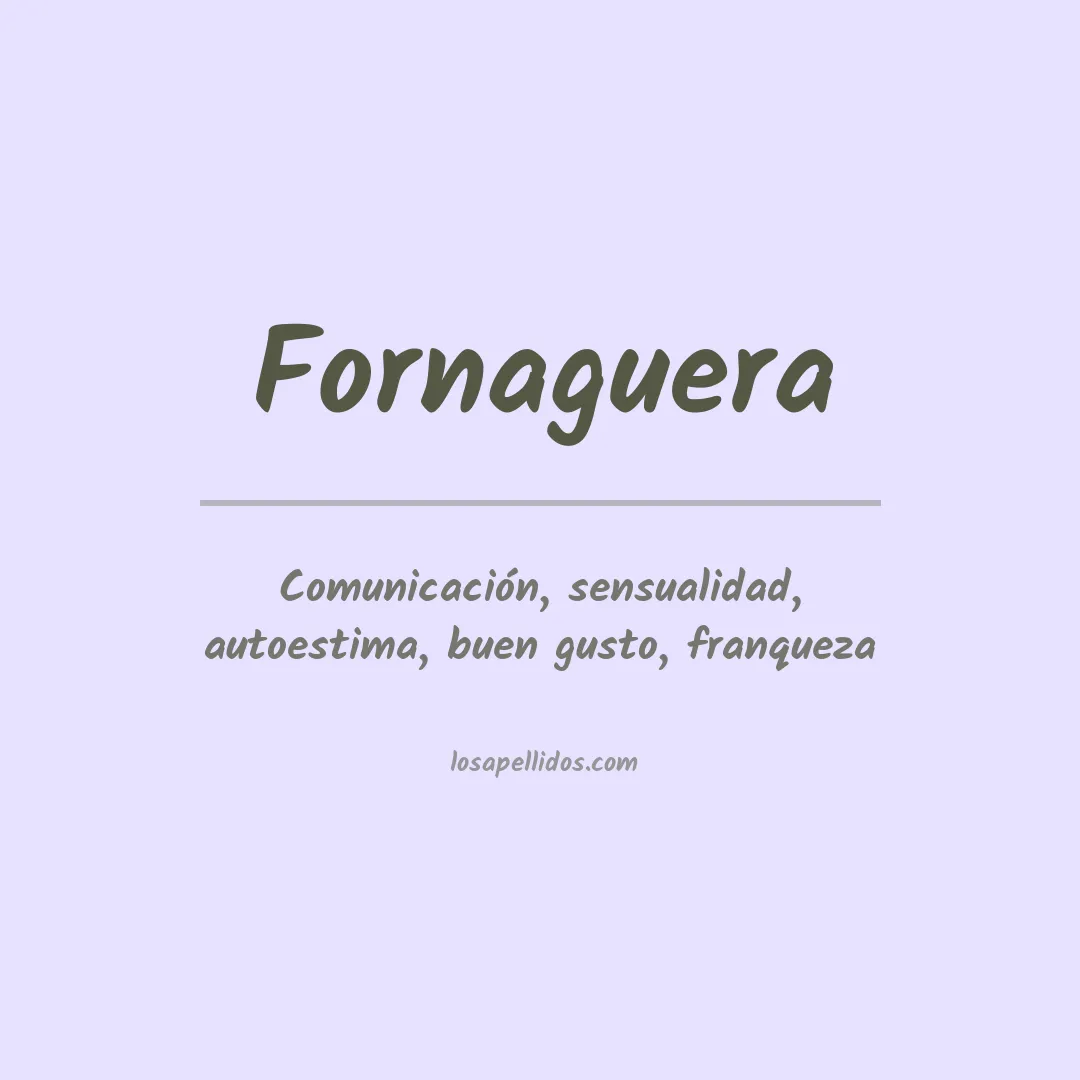 Apellido Fornaguera