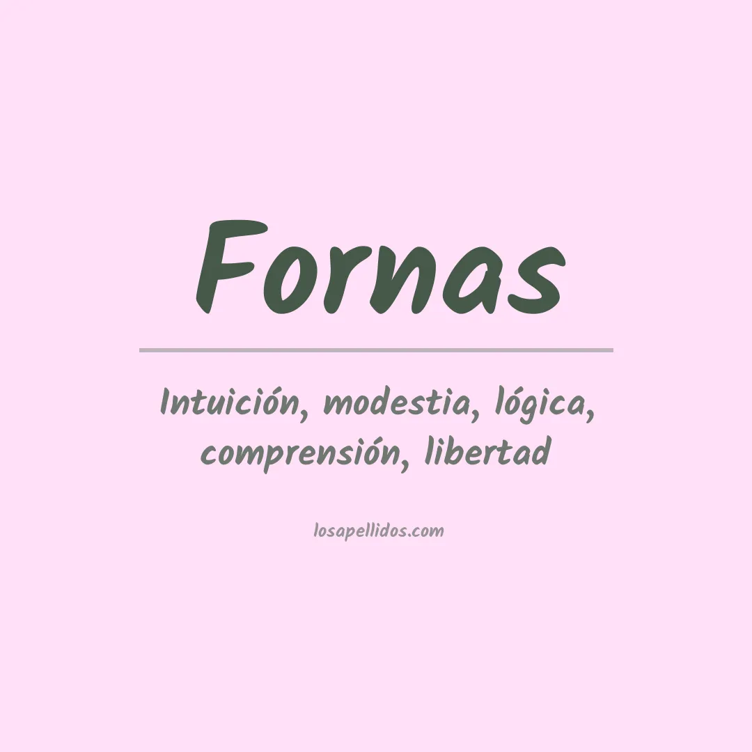 Apellido Fornas