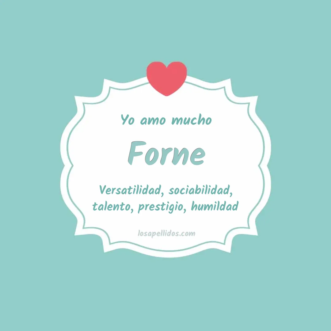 Yo amo mucho Forne