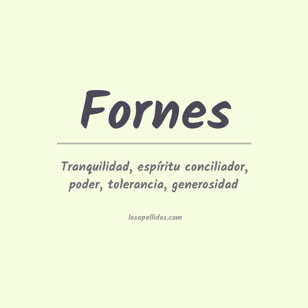Apellido Fornés