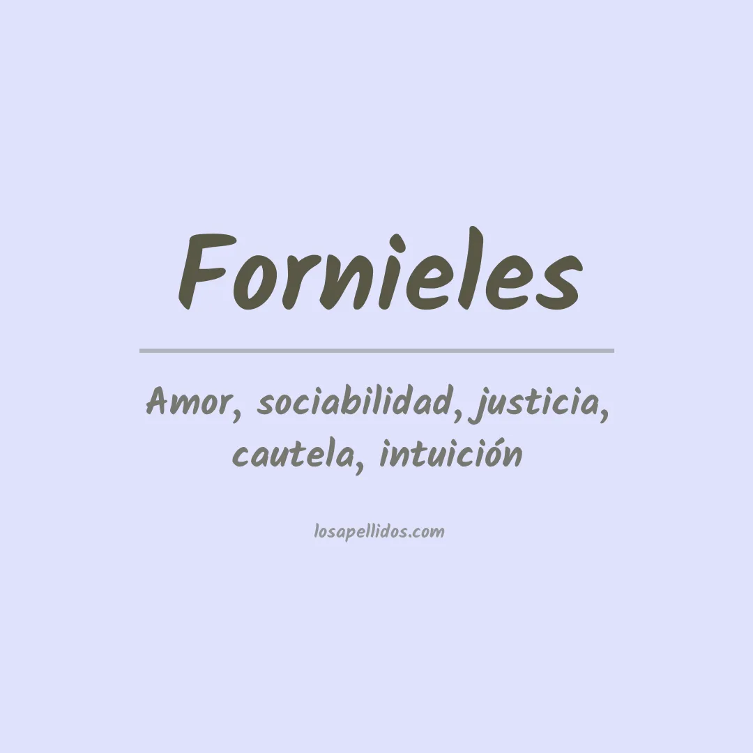 Apellido Fornieles