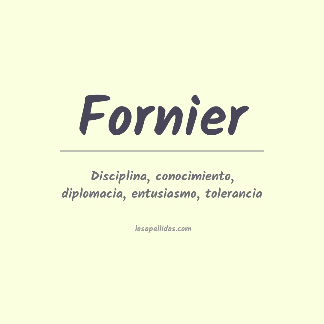 Apellido Fornier
