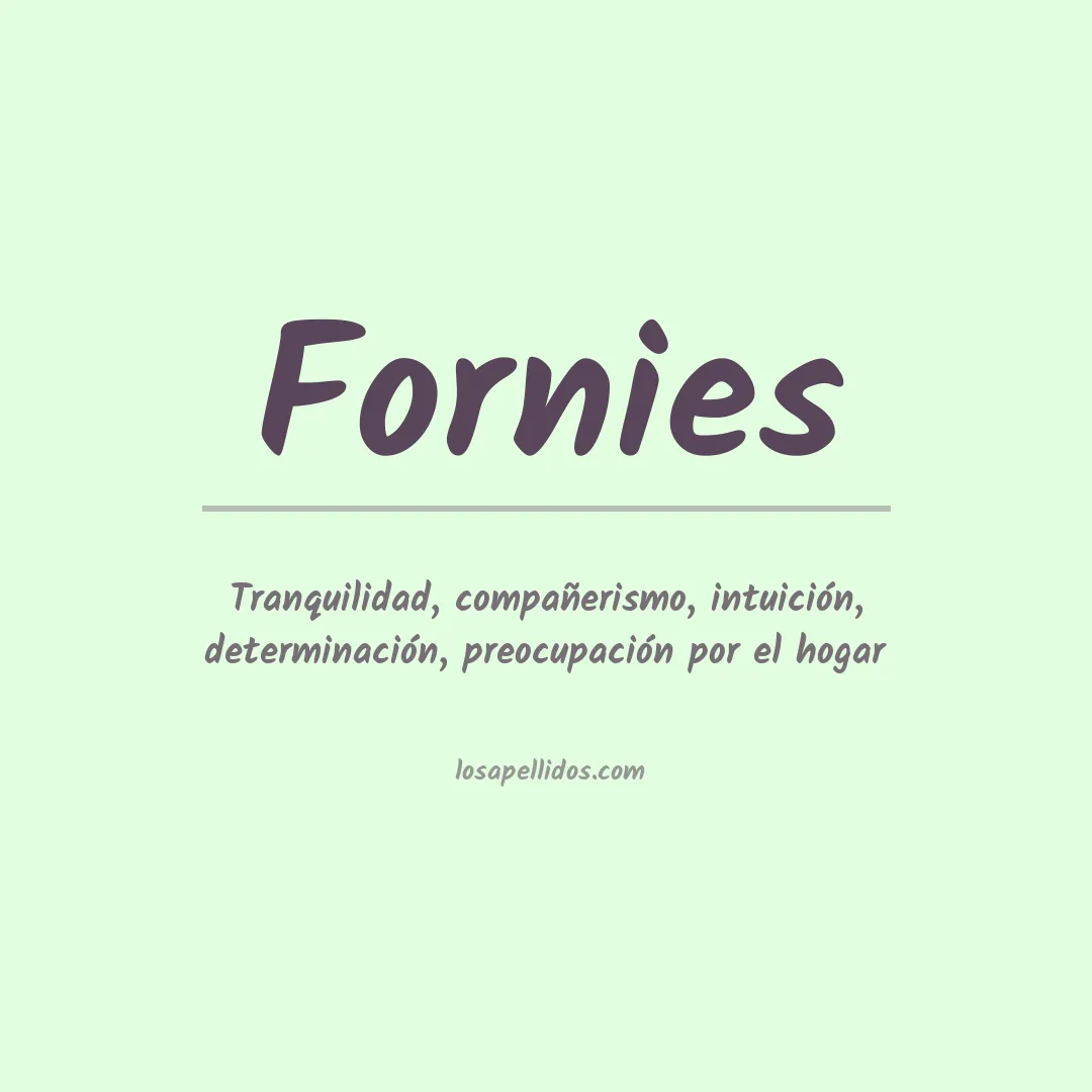 Apellido Fornies