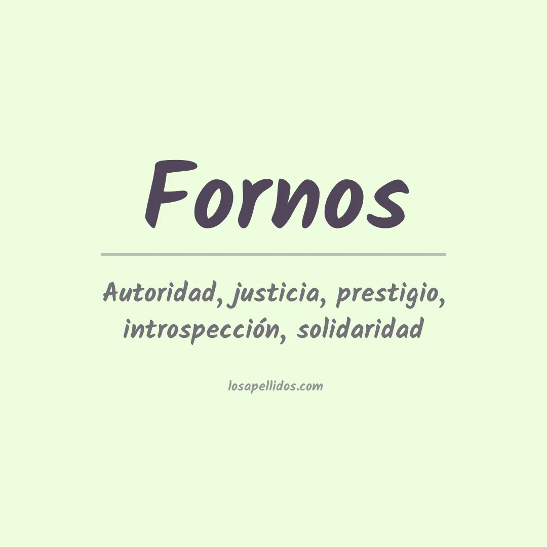 Apellido Fornos