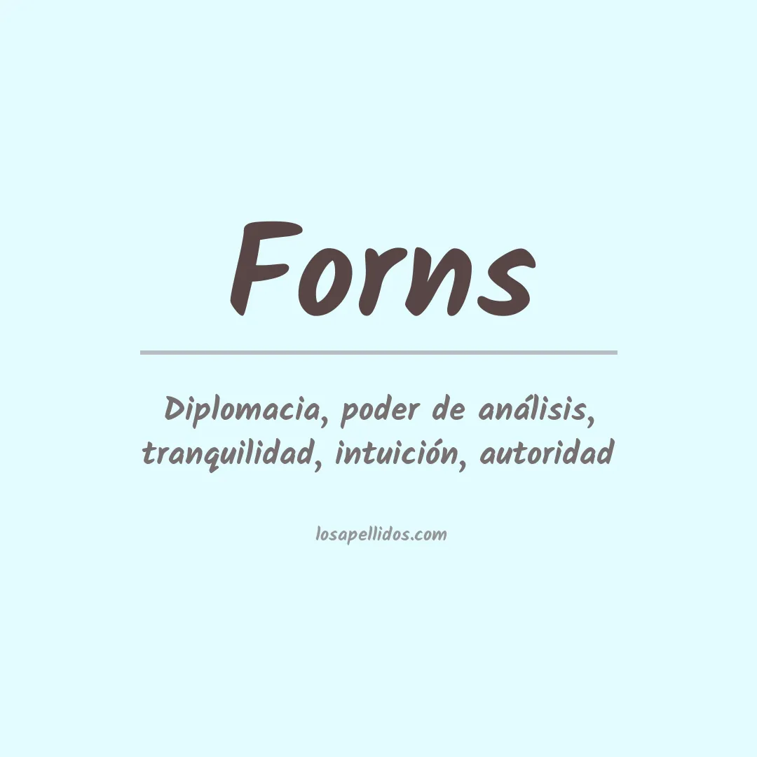 Apellido Forns