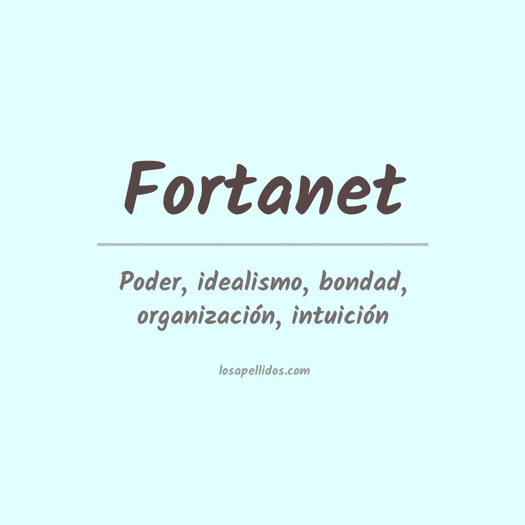 Apellido Fortanet