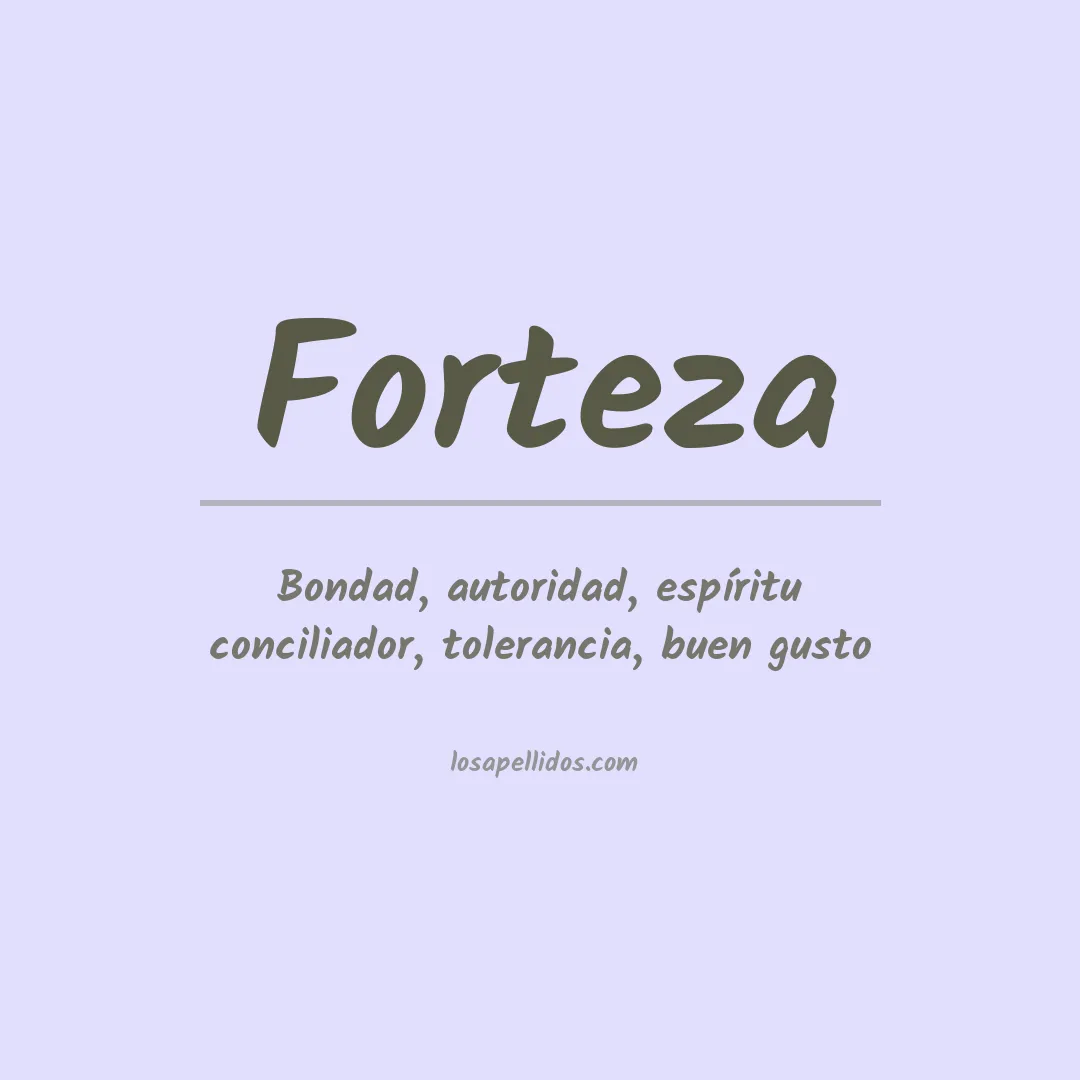Apellido Forteza