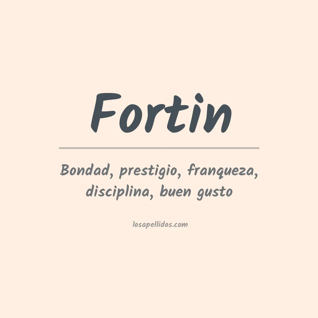 Apellido Fortin