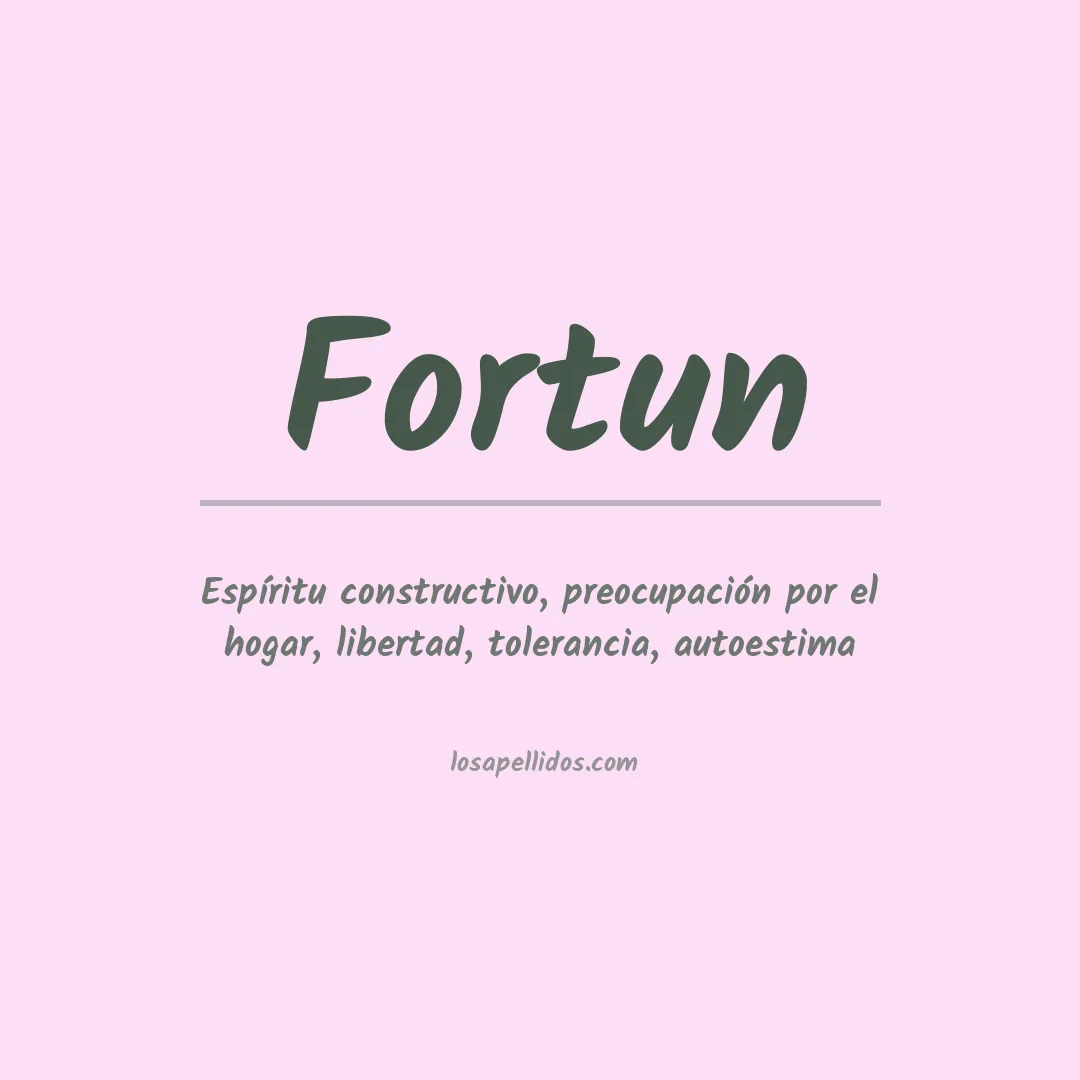 Apellido Fortun