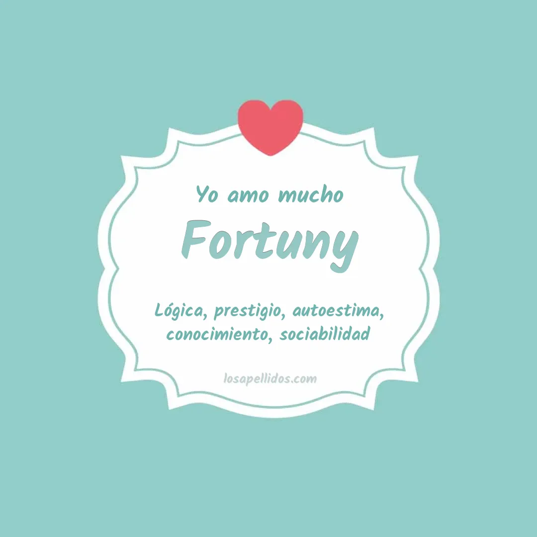 Yo amo mucho Fortuny