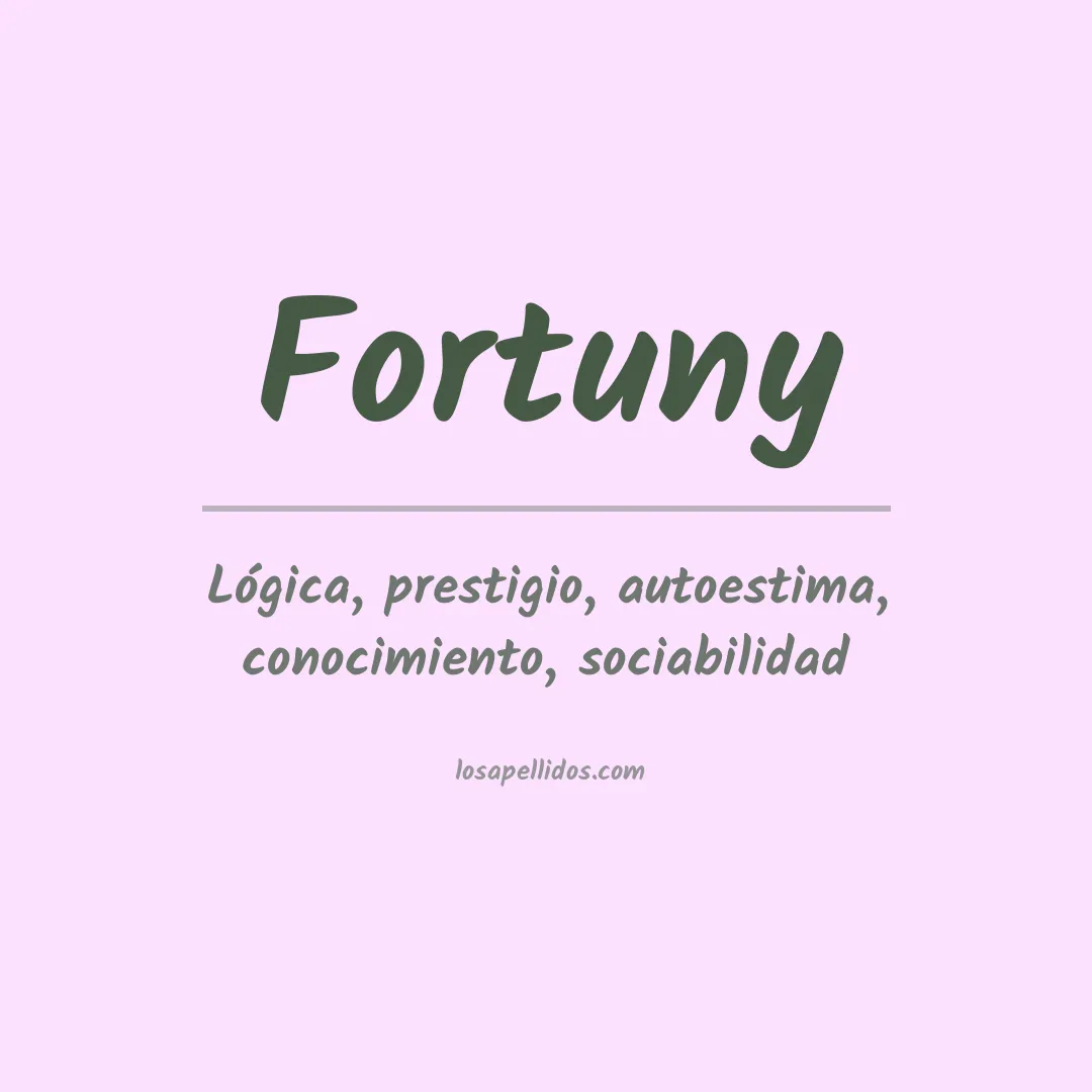 Apellido Fortuny