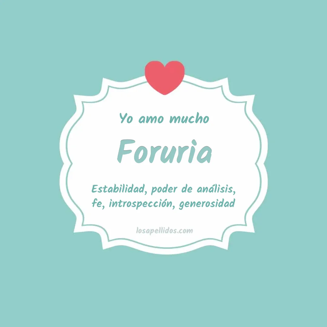 Yo amo mucho Foruria