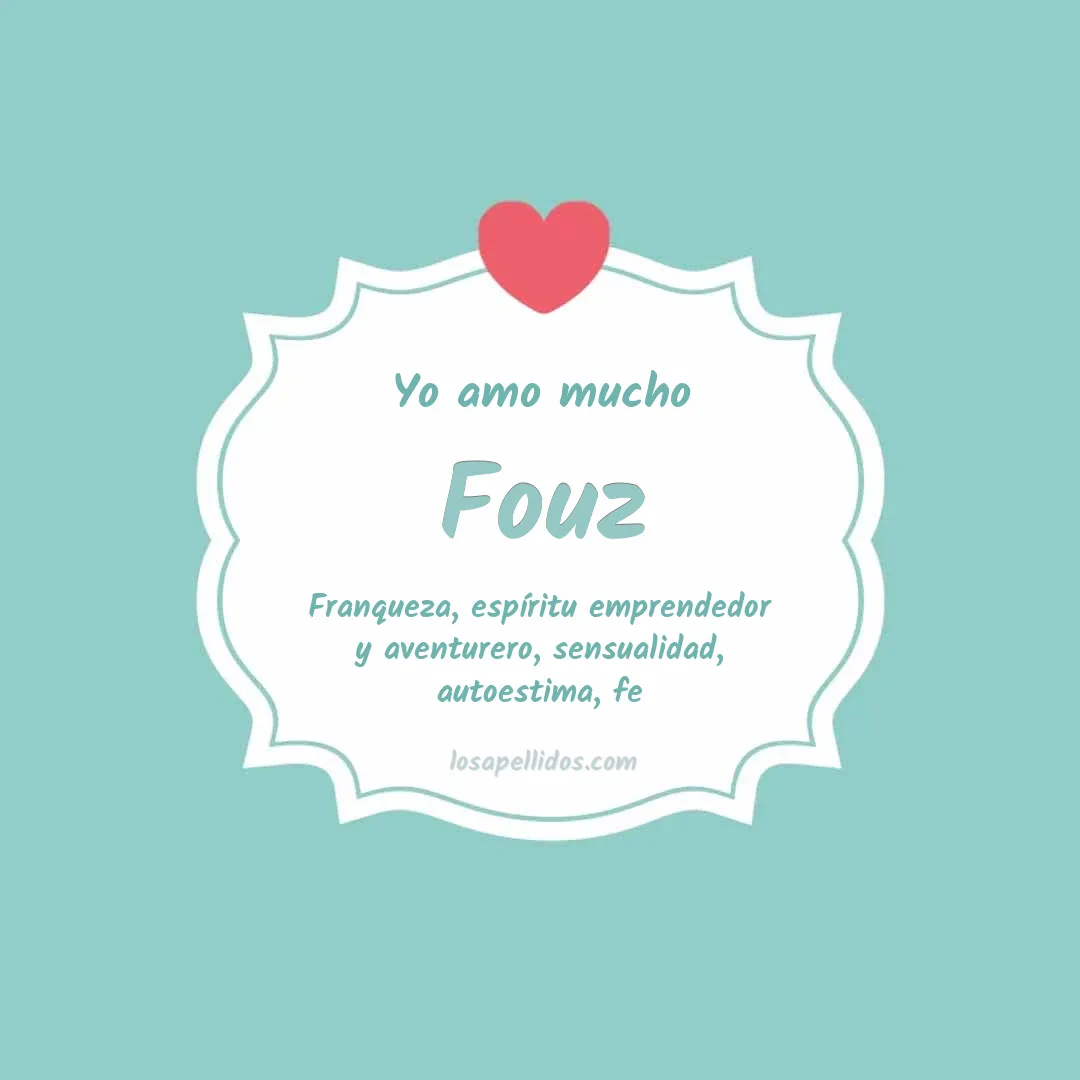 Yo amo mucho Fouz